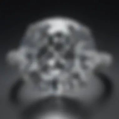 Close-up of diamond cuts emphasizing quality and craftsmanship