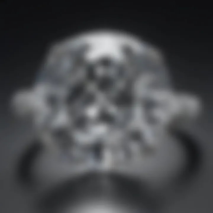 Close-up of diamond cuts emphasizing quality and craftsmanship