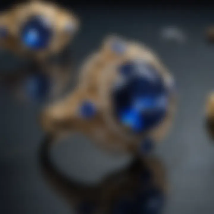 Artistic representation of the historical significance of blue star sapphires