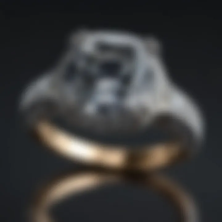 Exquisite lab grown diamond ring showcasing brilliance