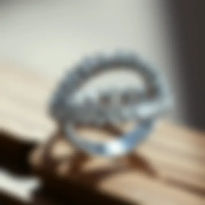 Prong Setting of an Eternity Ring Traditional prong setting enhancing the brilliance of diamonds