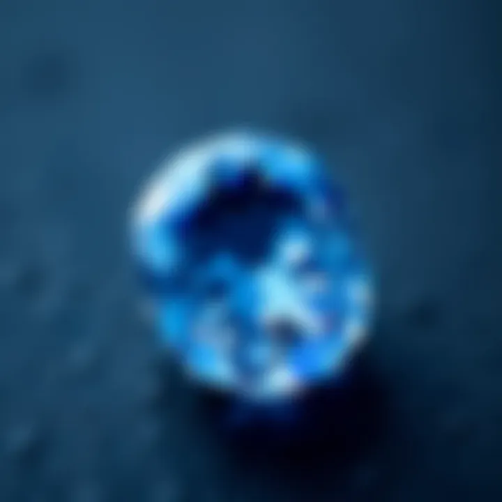 The Allure of Sapphire: September's Birthstone A vibrant blue sapphire showcasing its brilliance and clarity