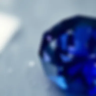 Understanding Sapphire: Unique Characteristics and Meanings A close-up view of the unique properties of a sapphire gemstone