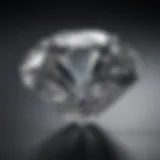 Close-up of a brilliant full cut diamond showcasing its sparkle