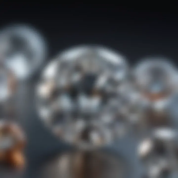 Visual representation of moissanite's chemical structure