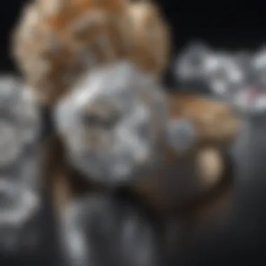 Elegant moissanite jewelry displayed alongside diamond pieces