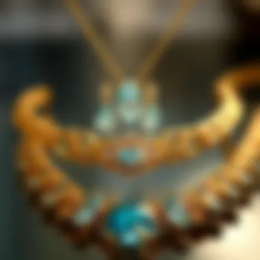 Showcasing Cleaned Topaz Jewelry Topaz jewelry displayed elegantly after cleaning