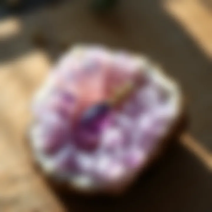 Saging amethyst with white sage