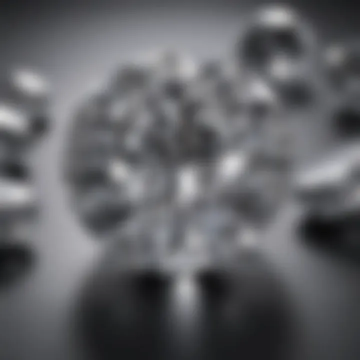 Close-up of a cubic zirconia gemstone showcasing its brilliance and clarity.