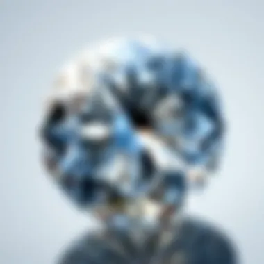 A diamond grading scale emphasizing clarity