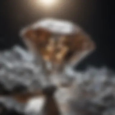 Diamond Formation: Laboratory Creation versus Natural Origins Illustration of diamond formation in labs versus nature