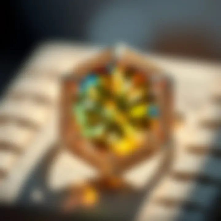 Illustration depicting ethical sourcing practices for gemstones