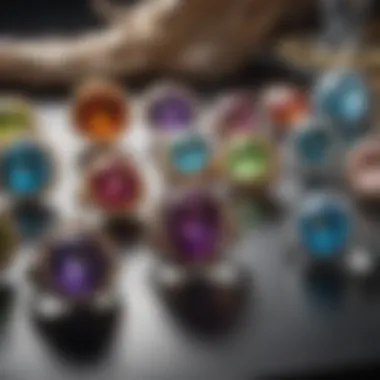 A collection of ethically sourced gemstones, symbolizing responsible choices