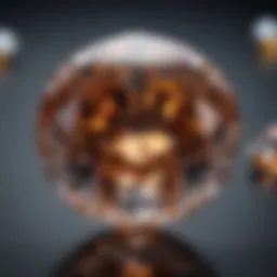 Close-up view of a flawless diamond showcasing its brilliance