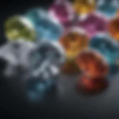 Understanding Diamond Color Variations Color spectrum of diamonds indicating various hues