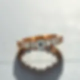 Elegant eternity ring with diamonds