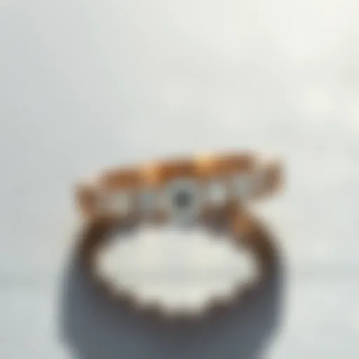 Elegant eternity ring with diamonds