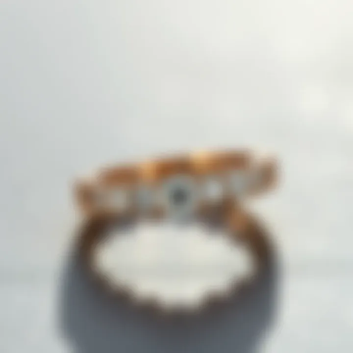 Elegant eternity ring with diamonds