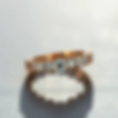 Elegant Design of an Eternity Ring with Diamonds Elegant eternity ring with diamonds