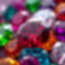A stunning array of alternative gemstones showcasing their vivid colors and unique facets.
