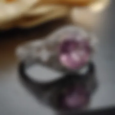 Symbol of Timeless Love Elegant presentation of antique engagement rings, symbolizing timeless love