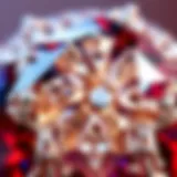 A close-up view of the November birthstone showcasing its intricate details