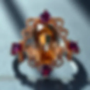 Elegant Jewelry Showcasing November's Birthstone A beautifully crafted piece of jewelry featuring the November birthstone