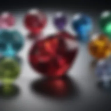 A detailed chart showcasing the meanings of each birthstone