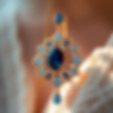 A beautifully crafted jewelry piece featuring Chatham sapphires