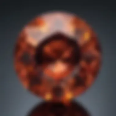 Vibrant Hues of Ion Color Brilliance Garnet Close-up view of Ion Color Brilliance Garnet showcasing its vibrant hues