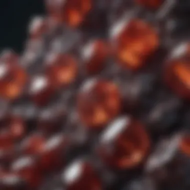 Natural Formation of Garnet Crystals Geological formation of garnet crystals in natural settings