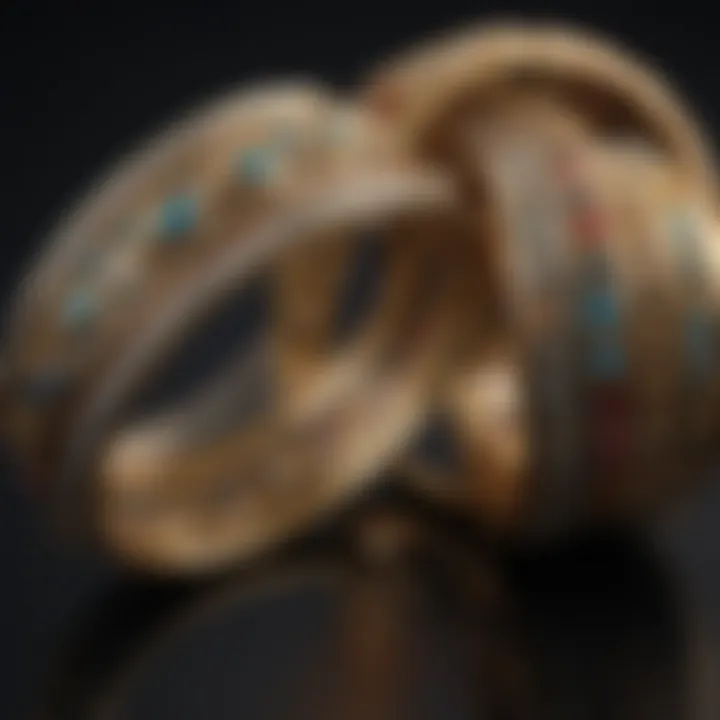 A collection of ethnic-inspired bangles reflecting cultural heritage