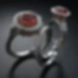 Elegant vintage anniversary rings showcasing intricate designs