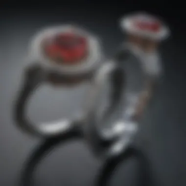 Elegant vintage anniversary rings showcasing intricate designs