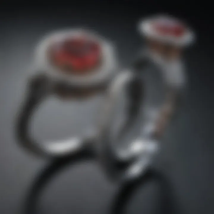 Elegant vintage anniversary rings showcasing intricate designs