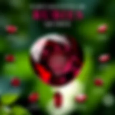 Nature's Wonder: The Formation of Rubies A detailed infographic illustrating the formation process of rubies in nature