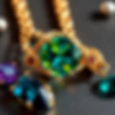 Ethically Sourced Gemstones A vibrant display of ethically sourced gemstones