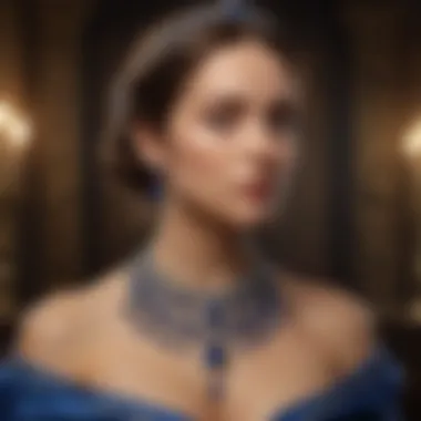 Sapphire in Royal History A historical depiction of royal figures adorned with sapphire jewelry from various cultures