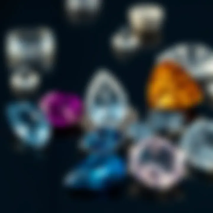 Quartz in Jewelry Design An artistically arranged selection of quartz gemstones used in jewelry.