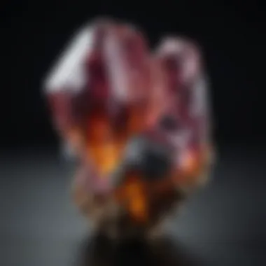 Artistic Gemstone Representation Artistic representation of rare minerals used in gemstones
