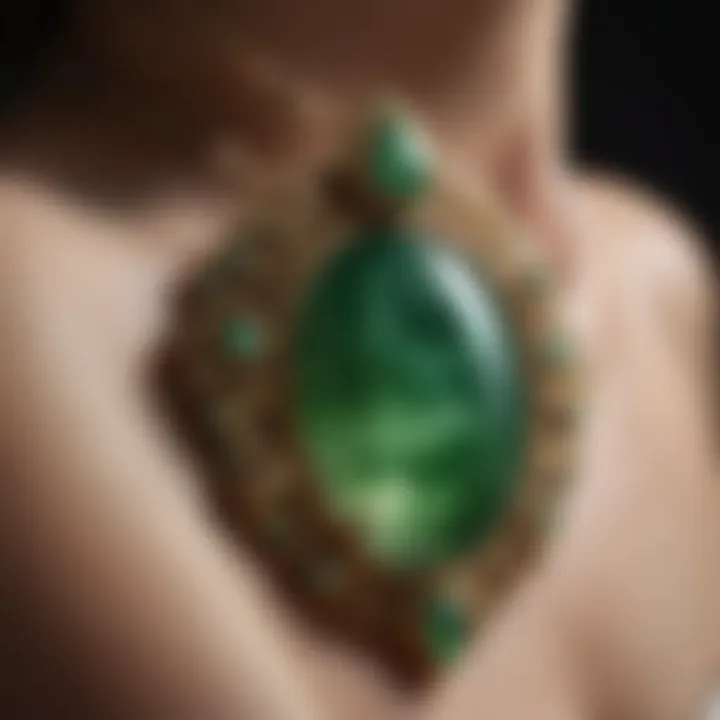 A beautifully crafted jade jewelry piece, exemplifying the elegance and allure of jade.