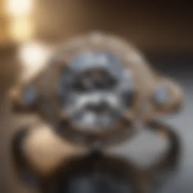 Unique vintage-style round stone engagement ring setting