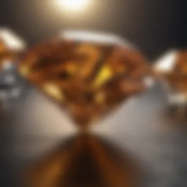 Market trends infographic for K color diamonds