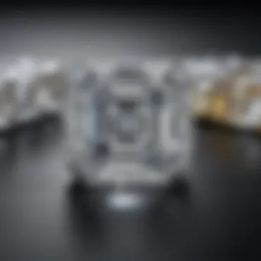 An artistic representation of the historical significance of the Asscher cut in diamond craftsmanship.