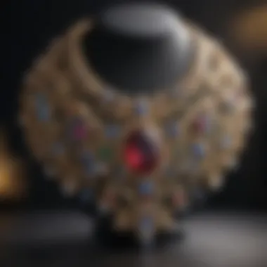 Elegant vintage necklace showcased online