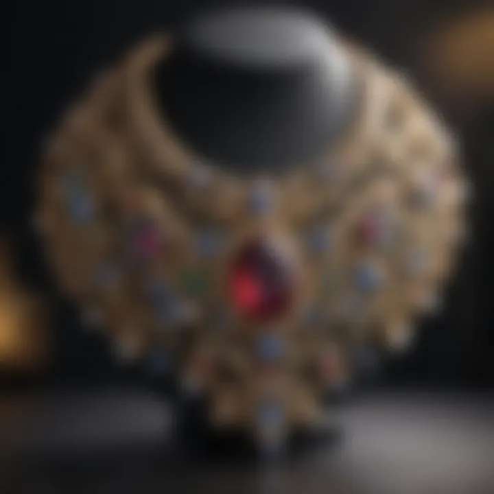 Elegant vintage necklace showcased online