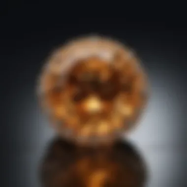 A stunning golden topaz piece reflecting the warmth of its rich tones.