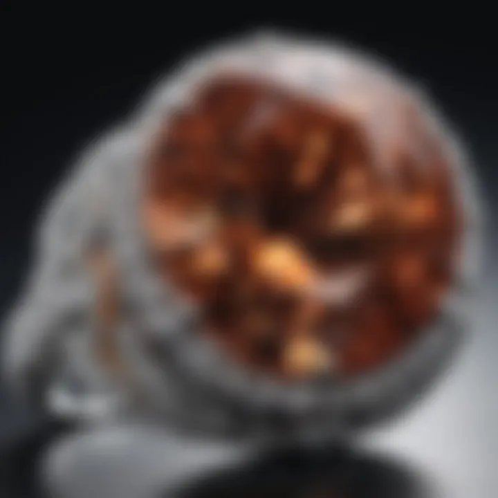 Close-up of a dazzling diamond ring showcasing its brilliance and cut