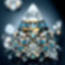 Luxurious display of lab grown diamonds showcasing their brilliance and clarity