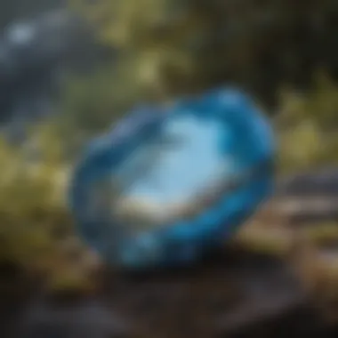Natural Habitat of Oregon Blue Opal Geological formation of Oregon blue opal in its natural habitat
